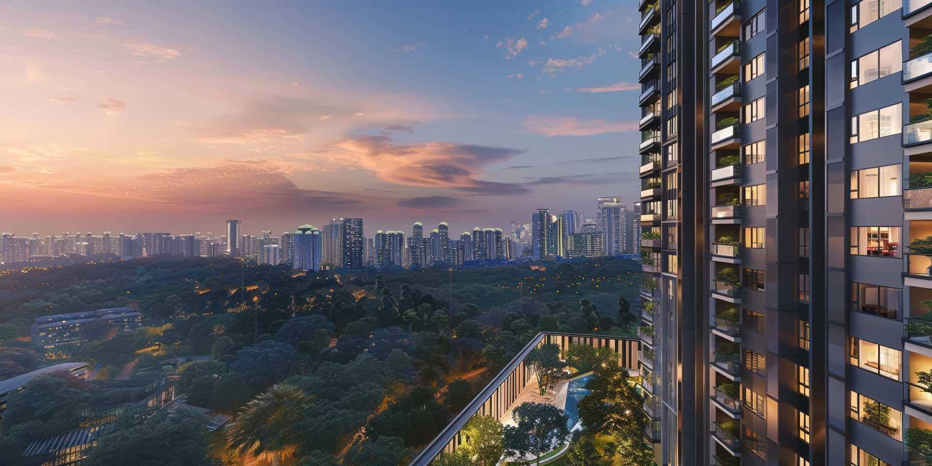 Parktown Residences Tampines North Downtown Line Integrated Development 1920w